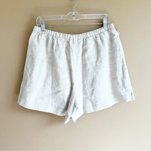 New Aritzia WILFRED Omnia Linen Shorts in Natural Ecru size Medium SOLD - Picture 13 of 15